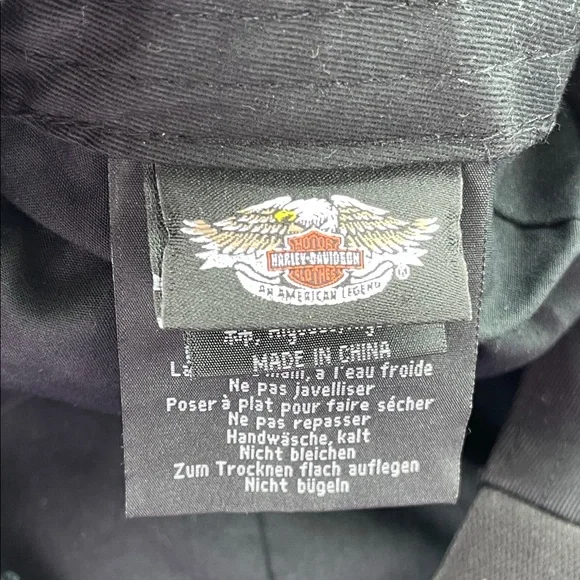 Harley-Davidson Men’s Cotton Ivy Cap News Boy Hat Black Biker Motorcycle Small - Picture 10 of 16